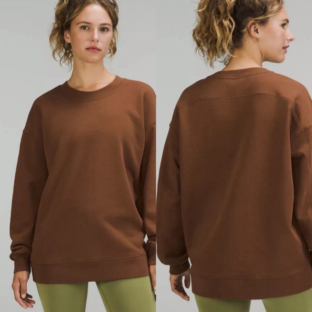Lululemon Perfectly Oversized Crew Roasted Brown Size 4